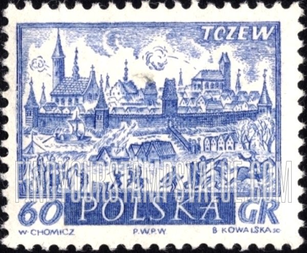 FindYourStampsValue: Historic Towns: Tczew