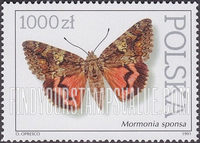 FindYourStampsValue: Butterflies: Mormonia sponsa