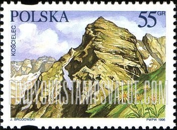 FindYourStampsValue: Mountain Scenes, Tatra National Park: Koscielec