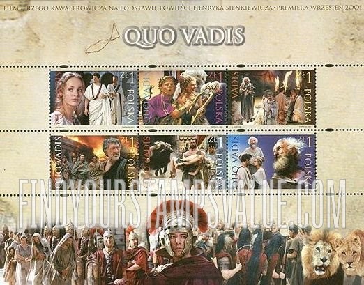 FindYourStampsValue: Premiere of Movie “Quo Vadis,” Directed by Jerzy Kawalerowicz