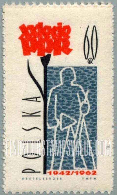 FindYourStampsValue: Worker with trowel and gun