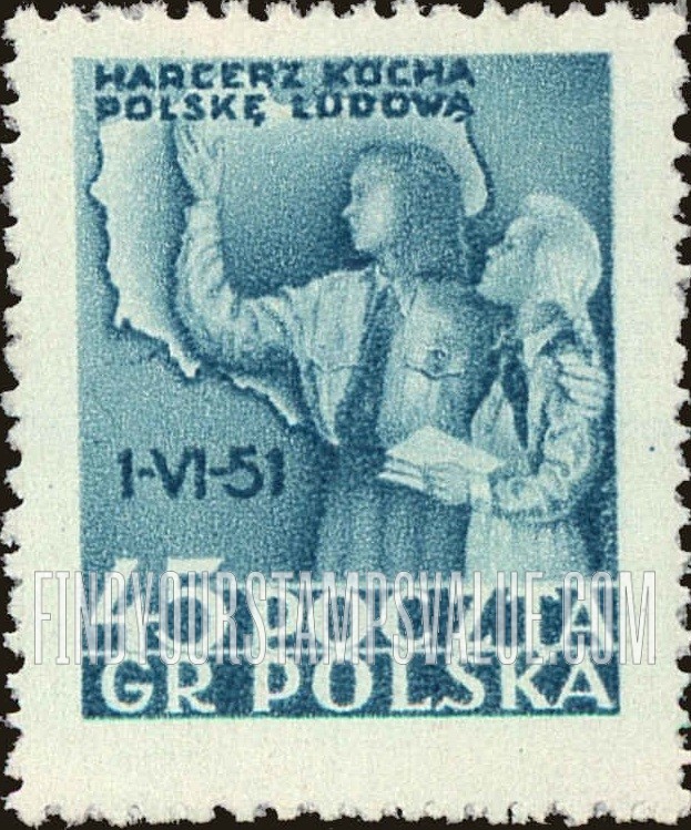 FindYourStampsValue: Boy and Girl Pioneers