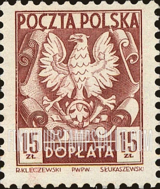 FindYourStampsValue: POSTAGE DUE - Polish Eagle