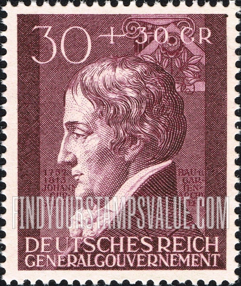 FindYourStampsValue: OCCUPATION SEMI-POSTAL - Johann Schuch