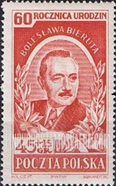 FindYourStampsValue: SEMI-POSTAL - Bierut Type of 1952: President Boleslaw Bierut
