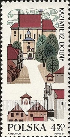 FindYourStampsValue: Market Place, Kazimierz Dolny, vertical