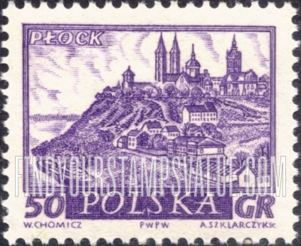 FindYourStampsValue: Historic Towns: Plock