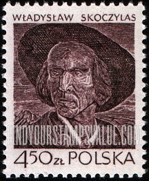 FindYourStampsValue: Modern Polish Graphic Arts: Portrait of a Brave Man, by Wladyslaw Skoczylas