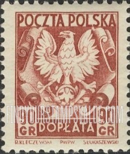 FindYourStampsValue: POSTAGE DUE - Polish Eagle
