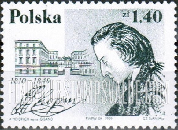 FindYourStampsValue: Frédéric Chopin (1810-49), Composer