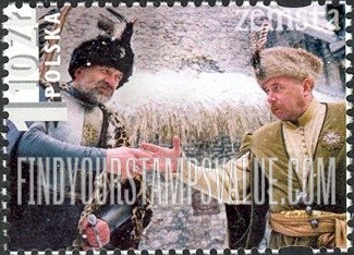 FindYourStampsValue: Premiere of Film “Zemsta,” Directed by Andrzej Wajda: Rejent and Czesnik shaking hands