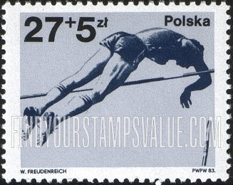 FindYourStampsValue: Polish Medalists in 22nd Olympic Games, 1980: Pole vault