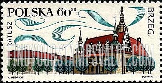 FindYourStampsValue: Town Hall, Brzeg