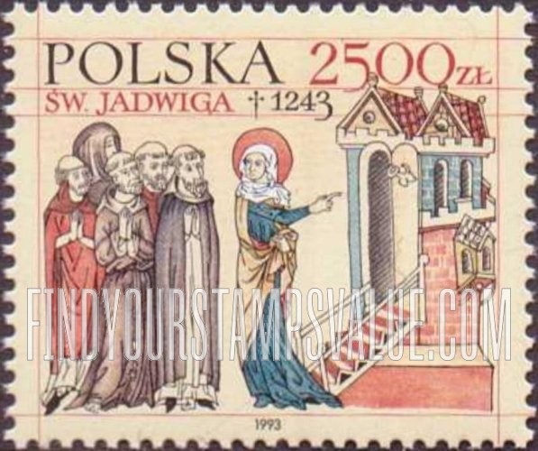 FindYourStampsValue: Death of St. Hedwig (Jadwiga), 750th Anniversary