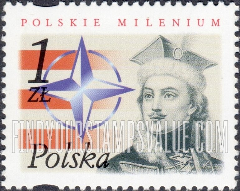FindYourStampsValue: Millennium: NATO emblem, General Casimir Pulaski