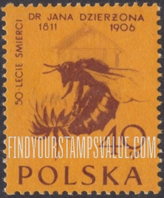 FindYourStampsValue: Bee on Clover and Beehive