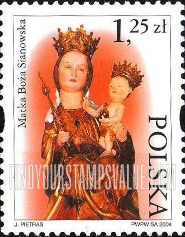 FindYourStampsValue: Depictions of the Virgin Mary: Matka Boza Sianowska