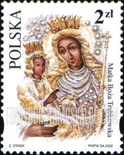 FindYourStampsValue: Depictions of the Virgin Mary Type of 2001: Holy Lady of Trabki, Trabki Wielkie
