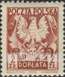 FindYourStampsValue: POSTAGE DUE - Polish Eagle