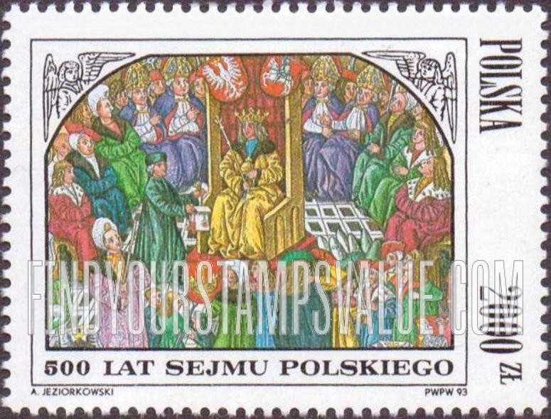 FindYourStampsValue: Polish Parliament (Sejm), 500th Anniversary
