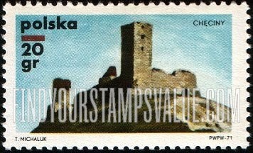 FindYourStampsValue: Polish Castles: Checiny Castle