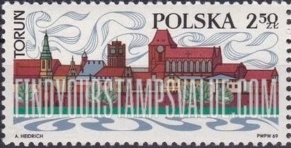 FindYourStampsValue: View of Torun & Vistula