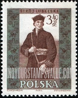 FindYourStampsValue: Regional Costumes: Man from Lublin