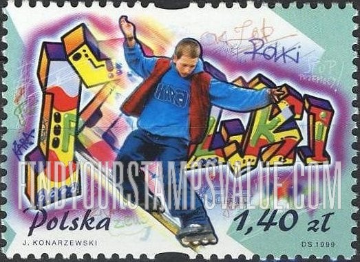 FindYourStampsValue: Sports: Roller blading