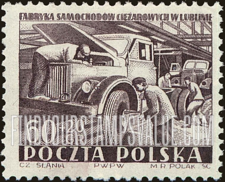 FindYourStampsValue: SEMI-POSTAL - Truck Factory, Lublin