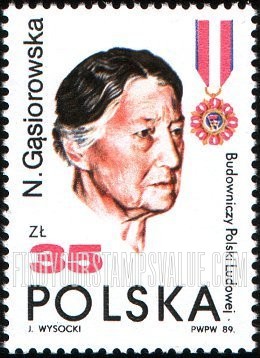 FindYourStampsValue: Polish People’s Republic, 45th Anniversary: Natalia Gasiorowska (1881-1964), historian