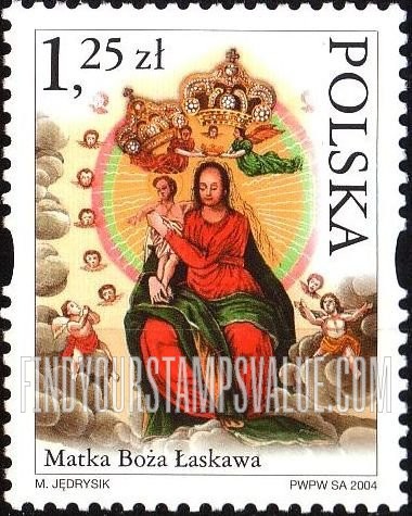 FindYourStampsValue: Depictions of the Virgin Mary: Matka Boza Laskawa