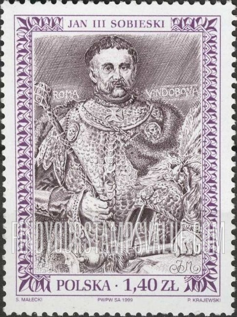 FindYourStampsValue: Royalty Type of 1986 with Denomination at Bottom: Jan III Sobieski