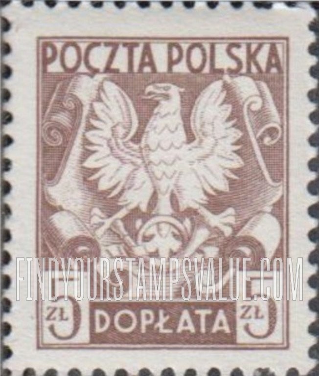 FindYourStampsValue: POSTAGE DUE - Polish Eagle