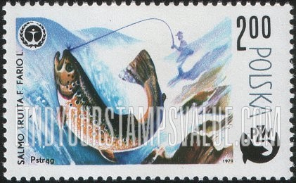 FindYourStampsValue: Fish and Environmental Protection Emblem: Trout
