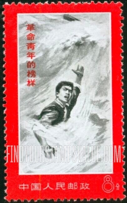 FindYourStampsValue: Death of Kin Hsun-hua in Kirin border flood: Kin Hsu¨n-hua - 金训华在洪水中的死亡: 金训华 (革命青年的榜样)