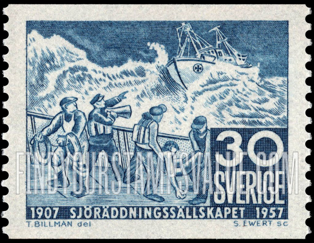 FindYourStampsValue: Ship in Distress and Lifeboat