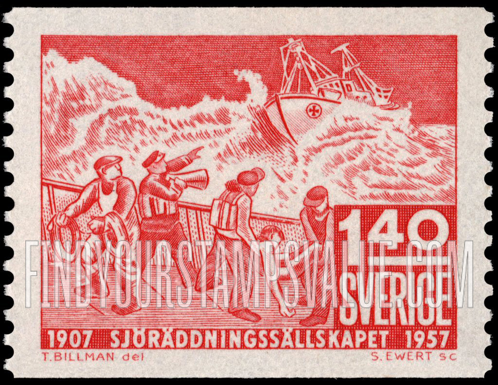 FindYourStampsValue: Ship in Distress and Lifeboat