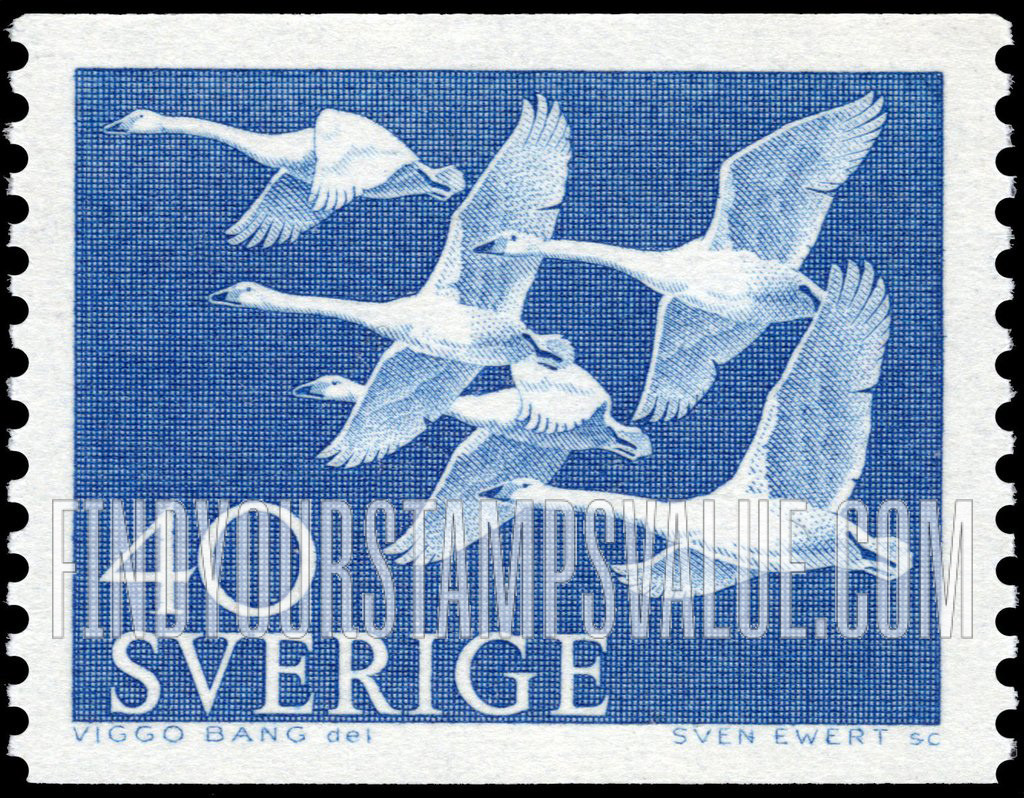 FindYourStampsValue: Northern Countries: Whooper Swans
