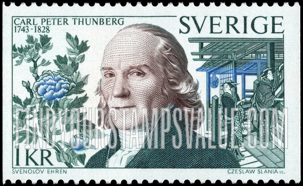 FindYourStampsValue: Carl Peter Thunberg (1743-1828)