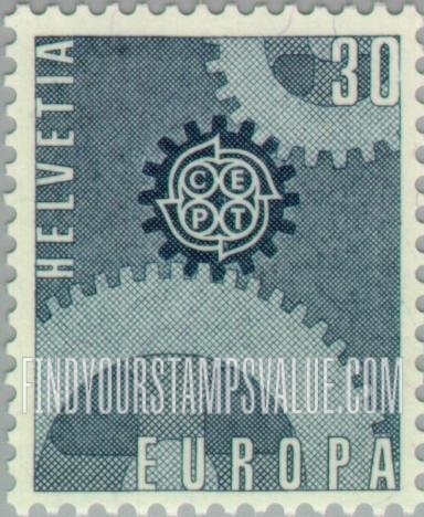 FindYourStampsValue: Federal Administration: Europa, 1967