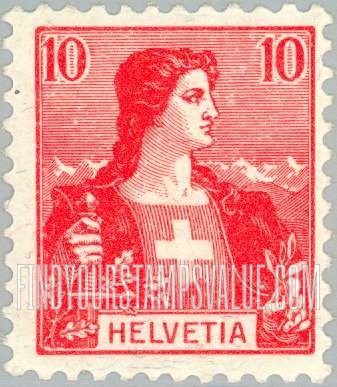 FindYourStampsValue: Federal Administration: Helvetia