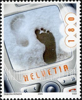 FindYourStampsValue: Federal Administration, Cell Phone Pictures: Tracks in the Snow, by Debora Ronchi