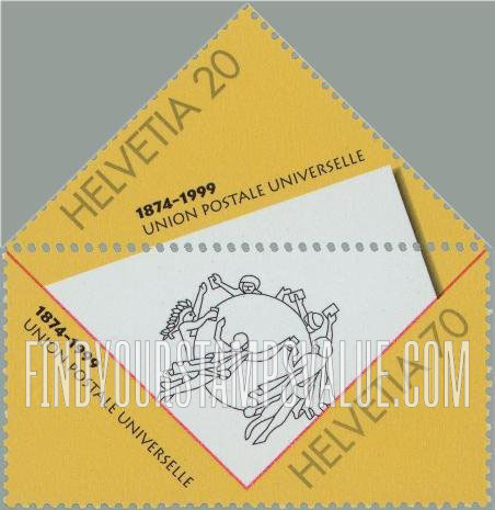 FindYourStampsValue: Federal Administration: UPU, 125th Anniversary, UPU emblem