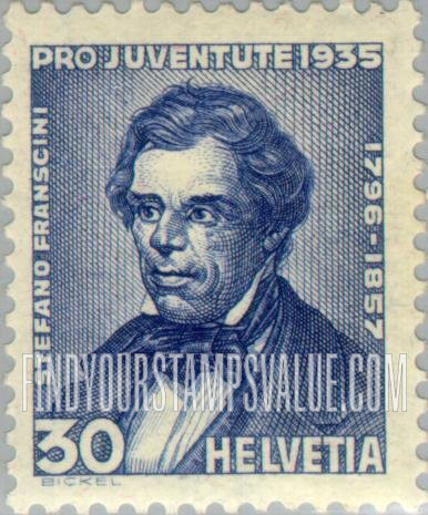 FindYourStampsValue: Semi-Postal: Stefano Franscini