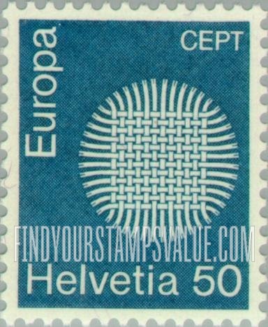 FindYourStampsValue: Federal Administration: Europa, 1970
