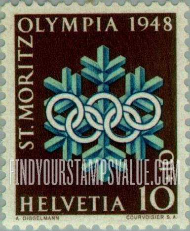 FindYourStampsValue: Semi-Postal: Snowflake and Olympic Emblem