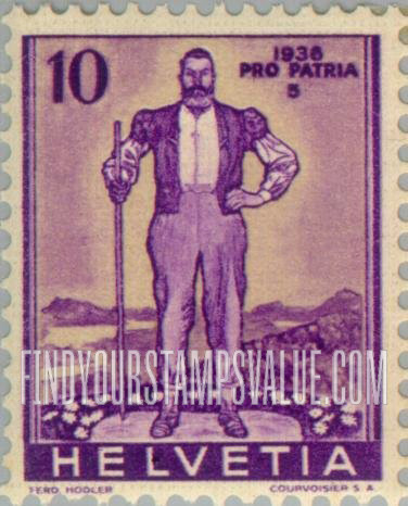 FindYourStampsValue: Semi-Postal: Alpine Herdsman