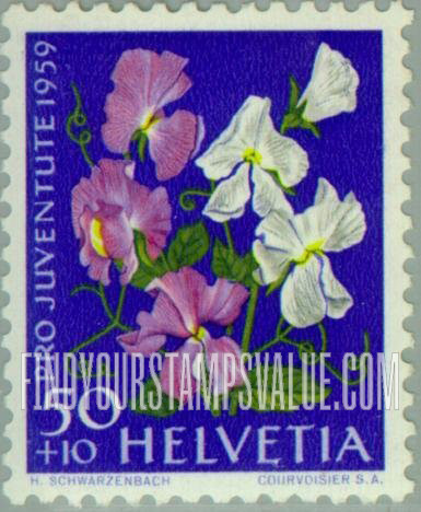 FindYourStampsValue: Semi-Postal: Sweet pea
