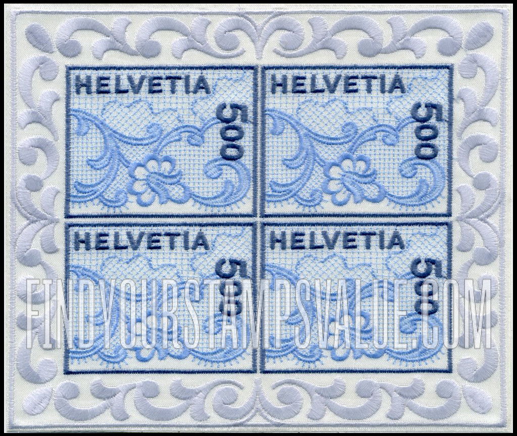 FindYourStampsValue: Federal Administration: Embroidery