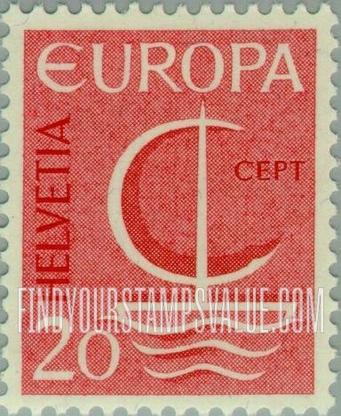 FindYourStampsValue: Federal Administration: Europa, 1966